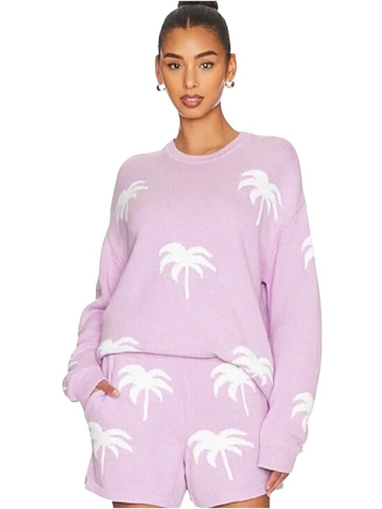 Show Me Your MuMu Sweaters - Show Me Your Mumu Purple Boardwalk Sweater Size Medium